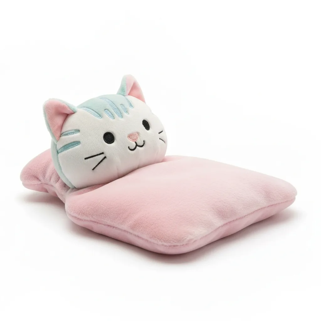 Bouillotte Électrique Peluche Rechargeable Chat