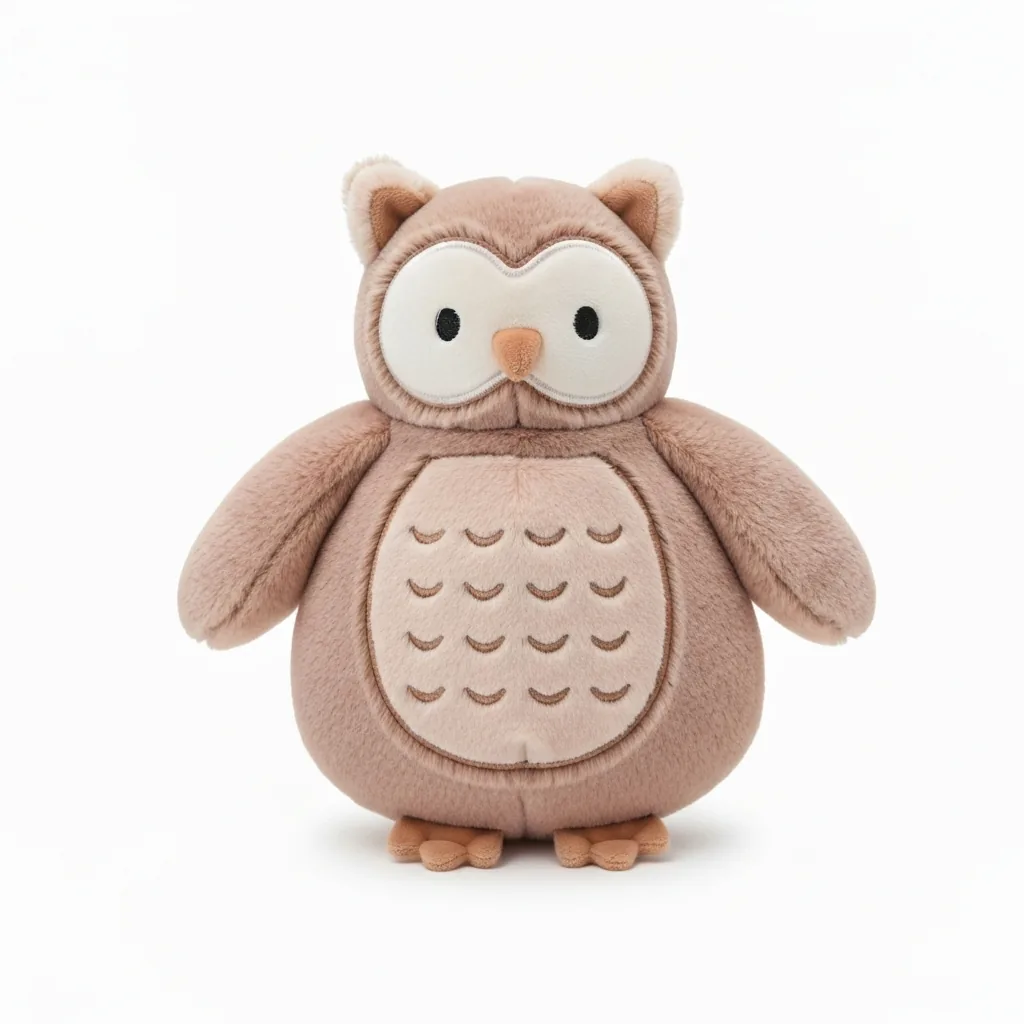 Bouillotte Peluche Hibou Micro-ondes