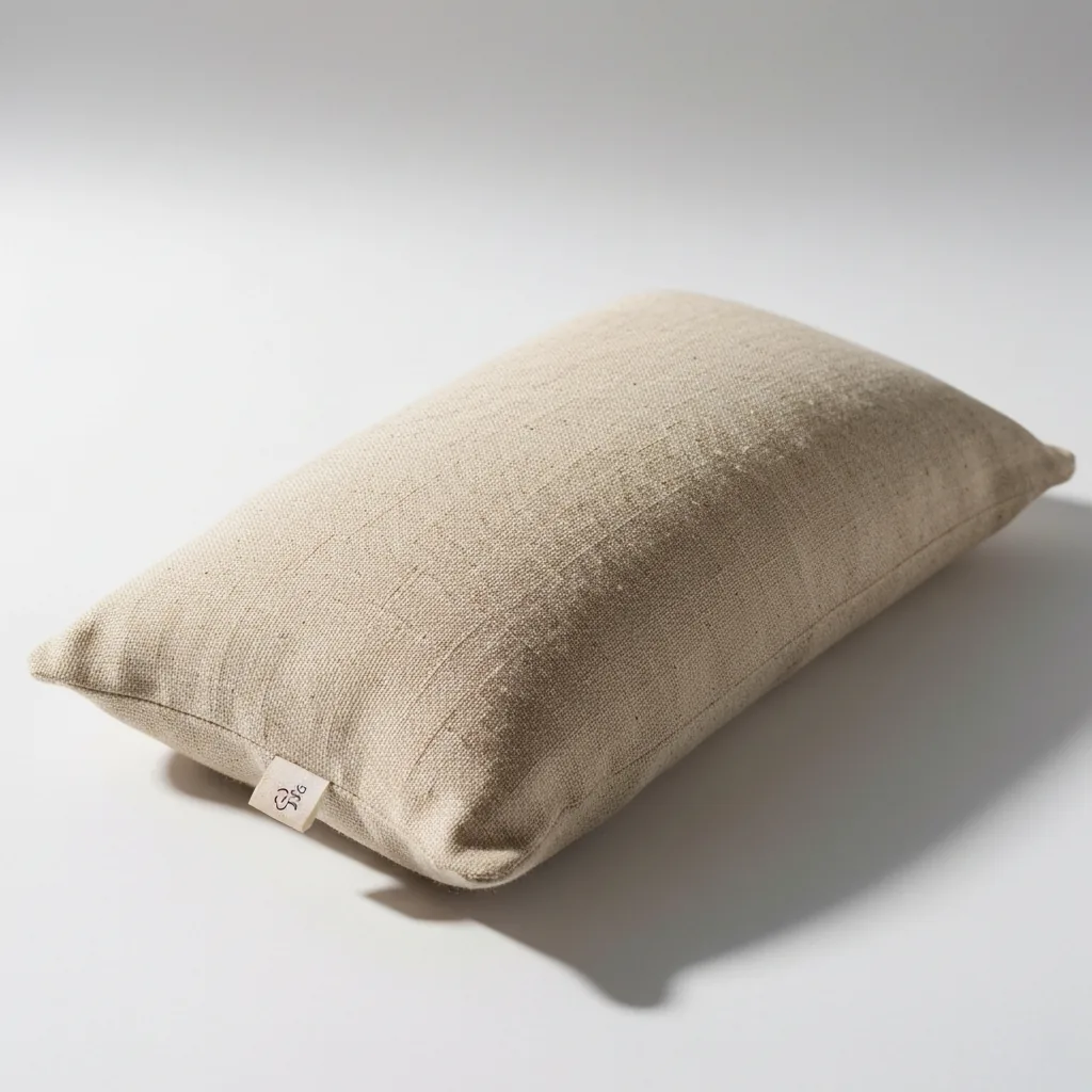 Coussin Lin Rond Méditation Chauffant